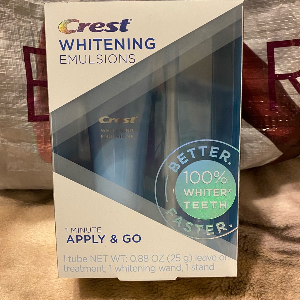 Crest whitening emulsions